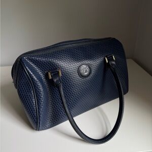 Liz Claiborne Vintage Elegant Navy Handbag